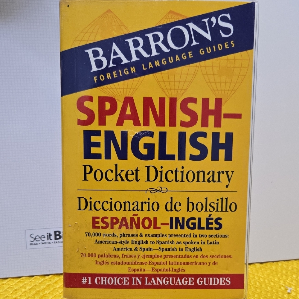 Barron's Spanish-English Pocket Dictionary - Yellow and Blue